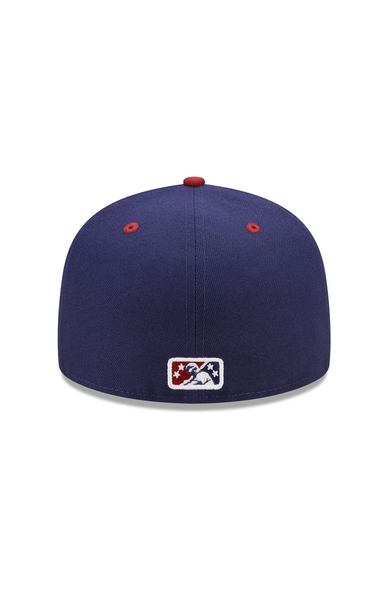 New Era Men's New Era Navy/Red Round Rock Express Marvel x Minor League 59FIFTY Fitted Hat, Alternate, color, Navy