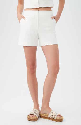Trina Turk Valera High Waist Stretch Cotton Shorts