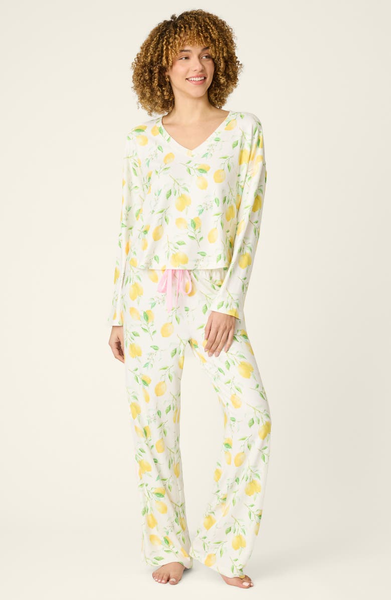 PJ Salvage La Dolce Spritz Jersey Pajama Pants, Alternate, color, 