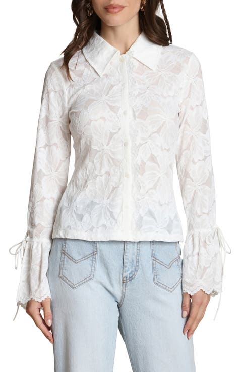 Flare Cuff Button-Up Shirt