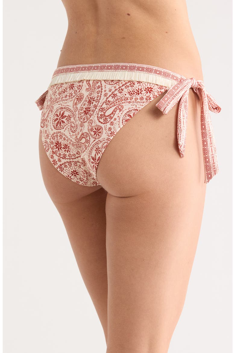 Side Tie Bikini Bottoms, Alternate, color, CHILI