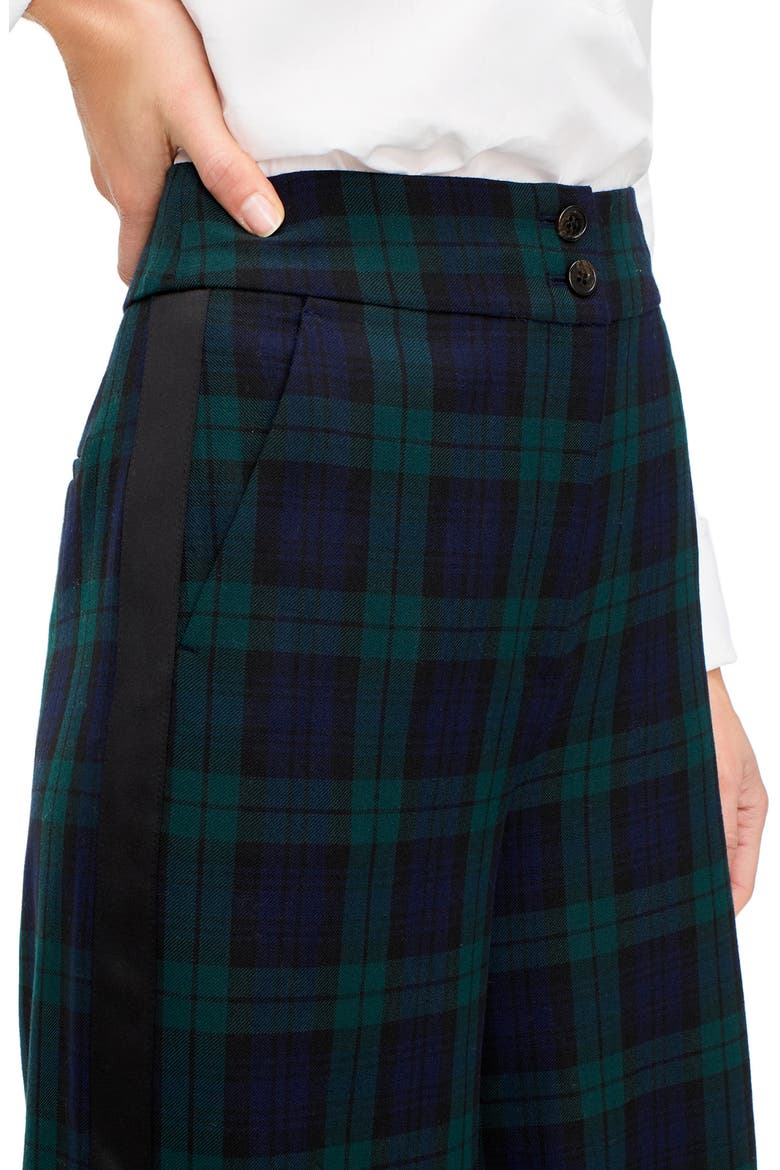 Frankie Black Watch Tartan Pants, Alternate, color, NAVY MULTI
