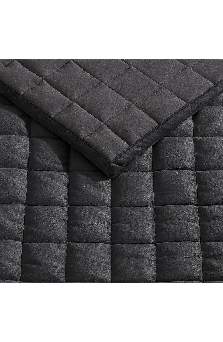 Vera Wang Black Quilted Velvet Comforter Set, Alternate, color, Black