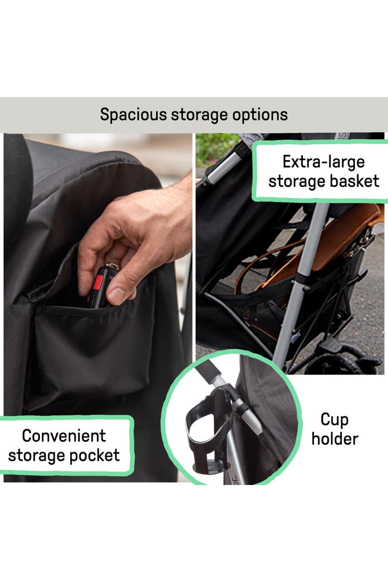 3Dlite ST Convenience Stroller, Alternate, color, BLACK