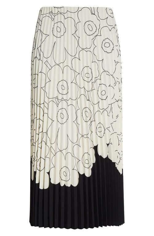 Marimekko Piiru Piirto Unikko Placement Midi Skirt In Multi