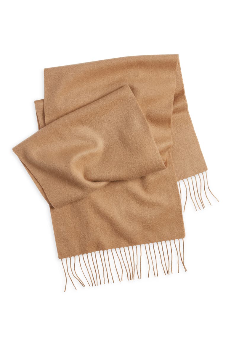 Cashmere Scarf, Alternate, color, CAMEL