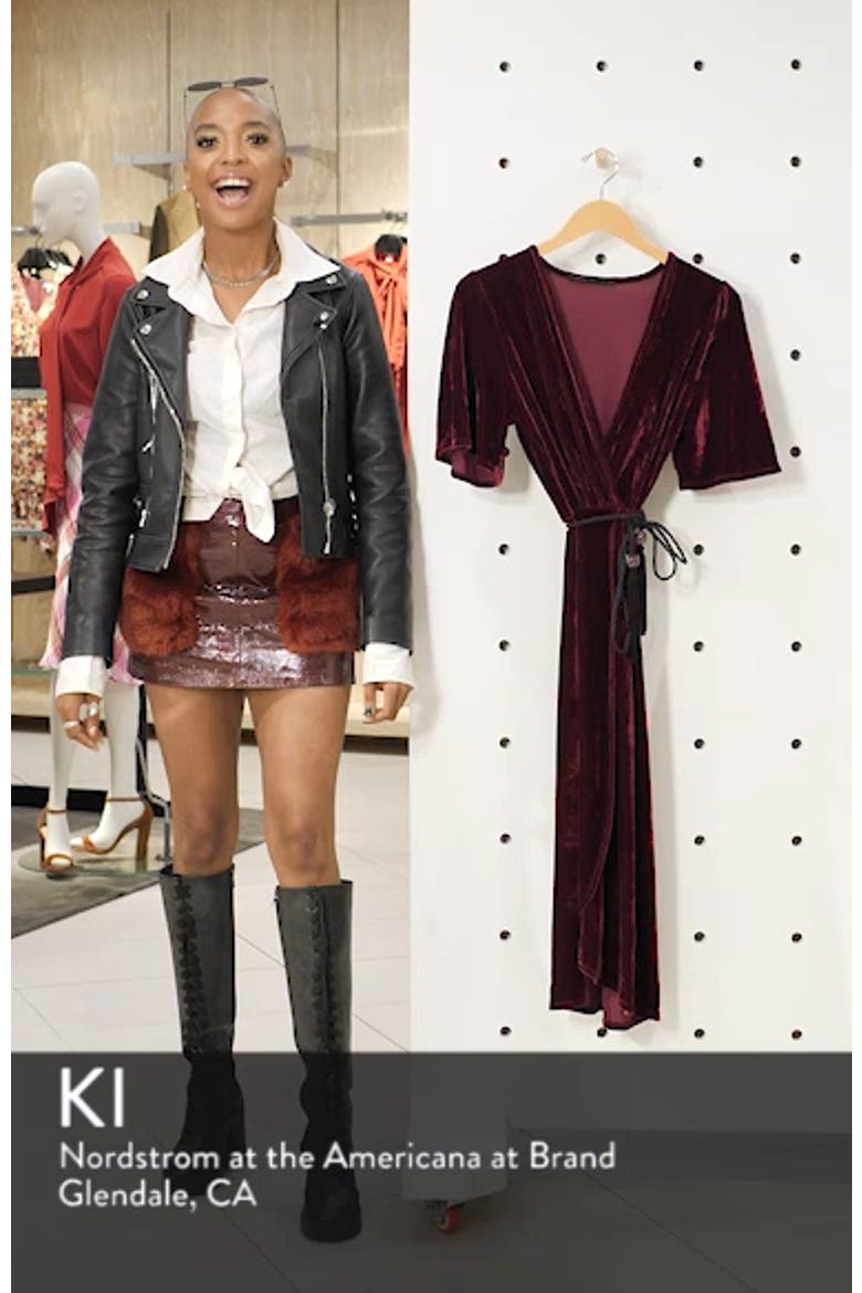 Velvet Faux Wrap Dress video