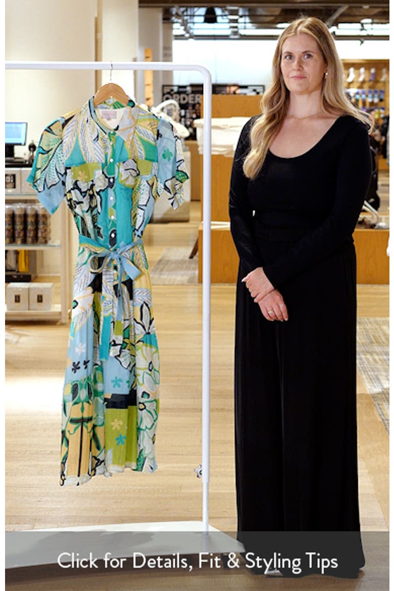 Soryn Leaf Print Shirtdress video