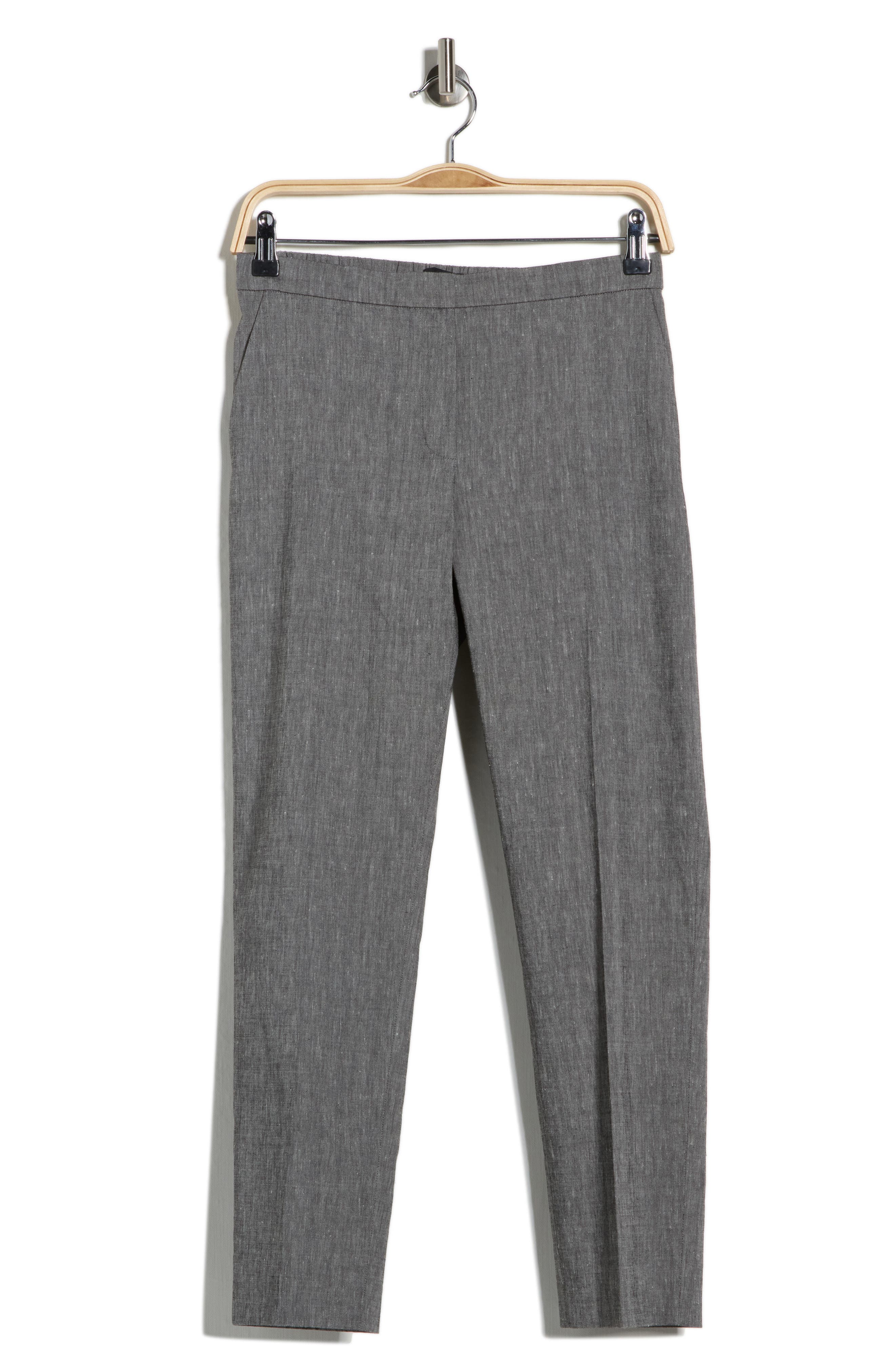 Theory Treeca Linen Blend Crop Pants