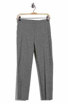 Theory Treeca Linen Blend Crop Pants