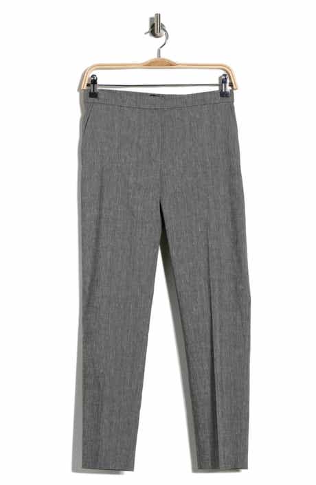 Theory Treeca Linen Blend Crop Pants