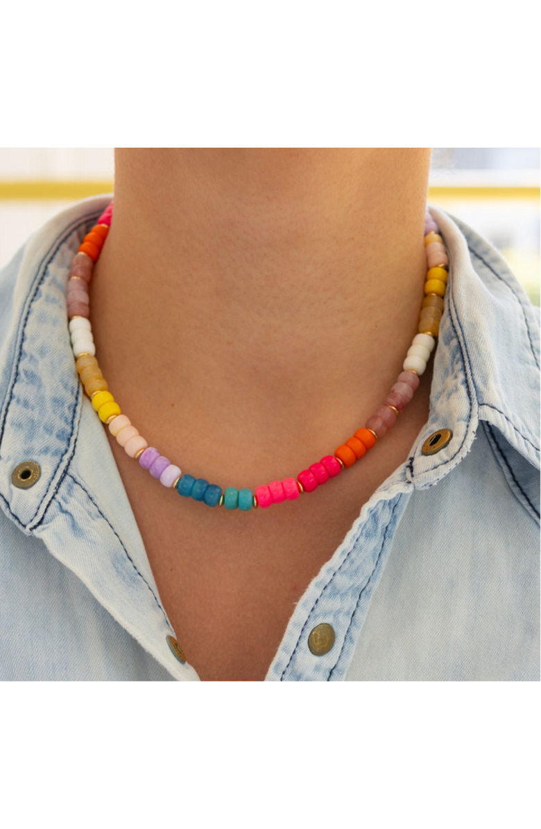Erin McDermott Jewelry Colorful Staple Necklace, Alternate, color, 