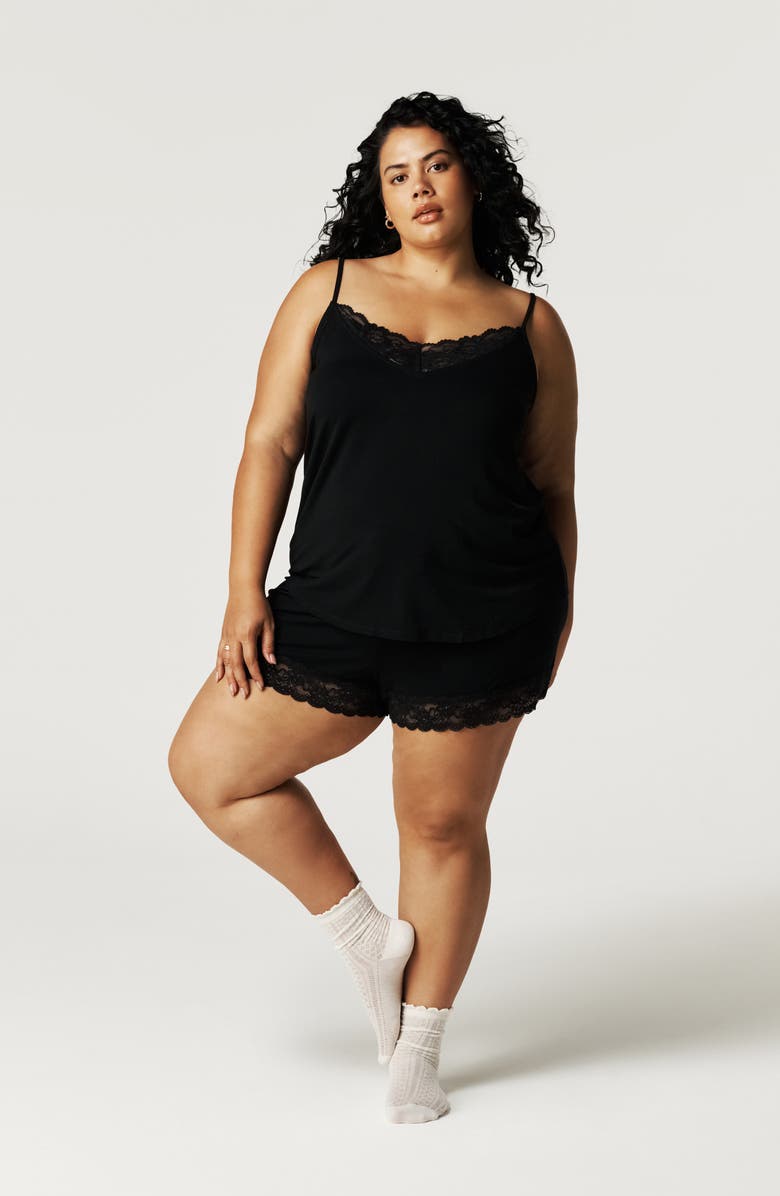 Posh Peanut Lace Camisole, Alternate, color, Black