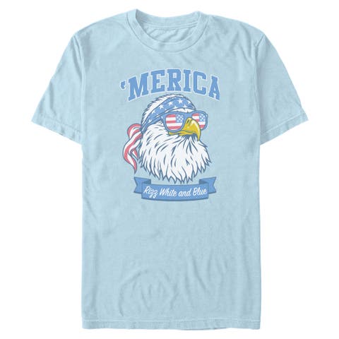 Men's Lost Gods America Cool Bald Eagle  Graphic T-Shirt