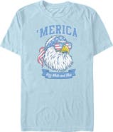 Lost Gods Men's Lost Gods America Cool Bald Eagle  Graphic T-Shirt