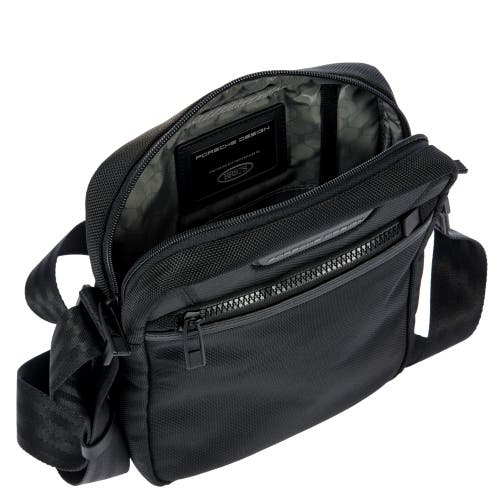 Porsche Design Roadster Evo Nylon Shoulder Bag In Black