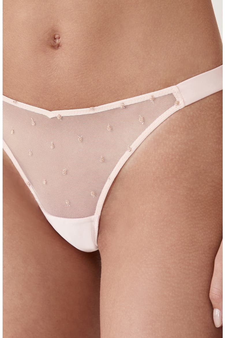Divine Brazilian Cut Thong, Alternate, color, ROSE POUDRE
