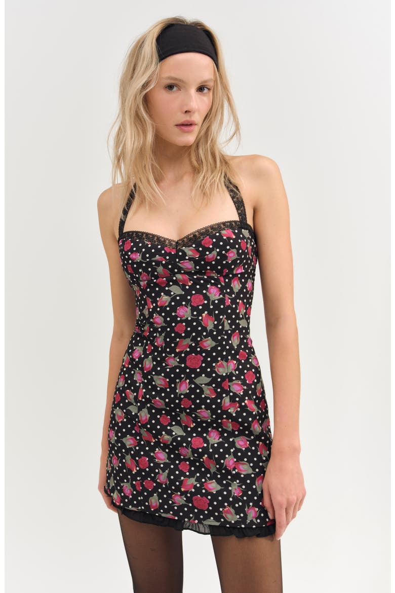 Betty Bud Minidress, Alternate, color, BLACK