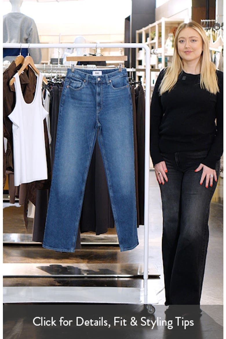 Stevie High Waist Straight Leg Jeans video