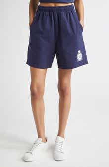 Sporty & Rich Royal Club Graphic Gym Shorts