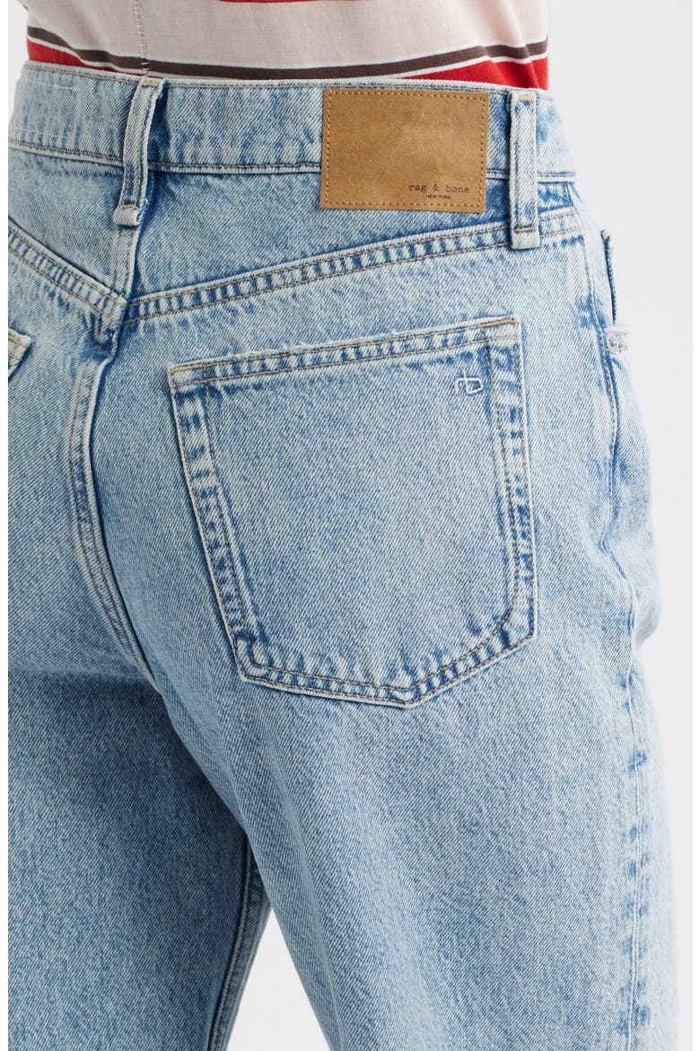 Shea Ripped High Waist Relaxed Straight Leg Jeans, Alternate, color, CALHE