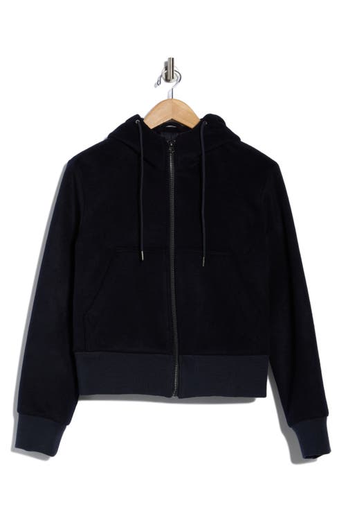 Hudson Jeans Hooded Full Zip Jacket In Blue