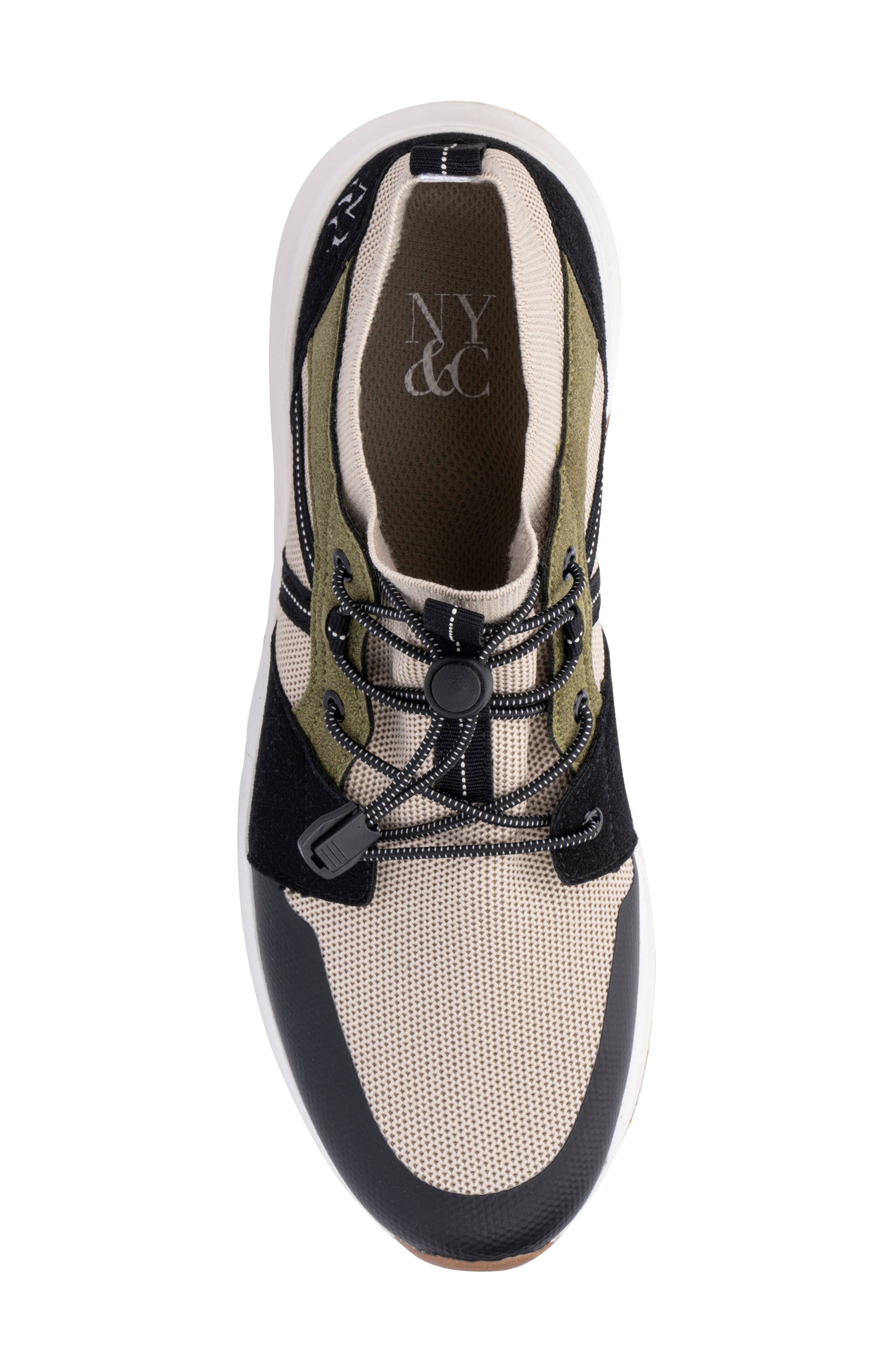 NEW YORK AND COMPANY Zion Sneaker, Alternate, color, Black Multi