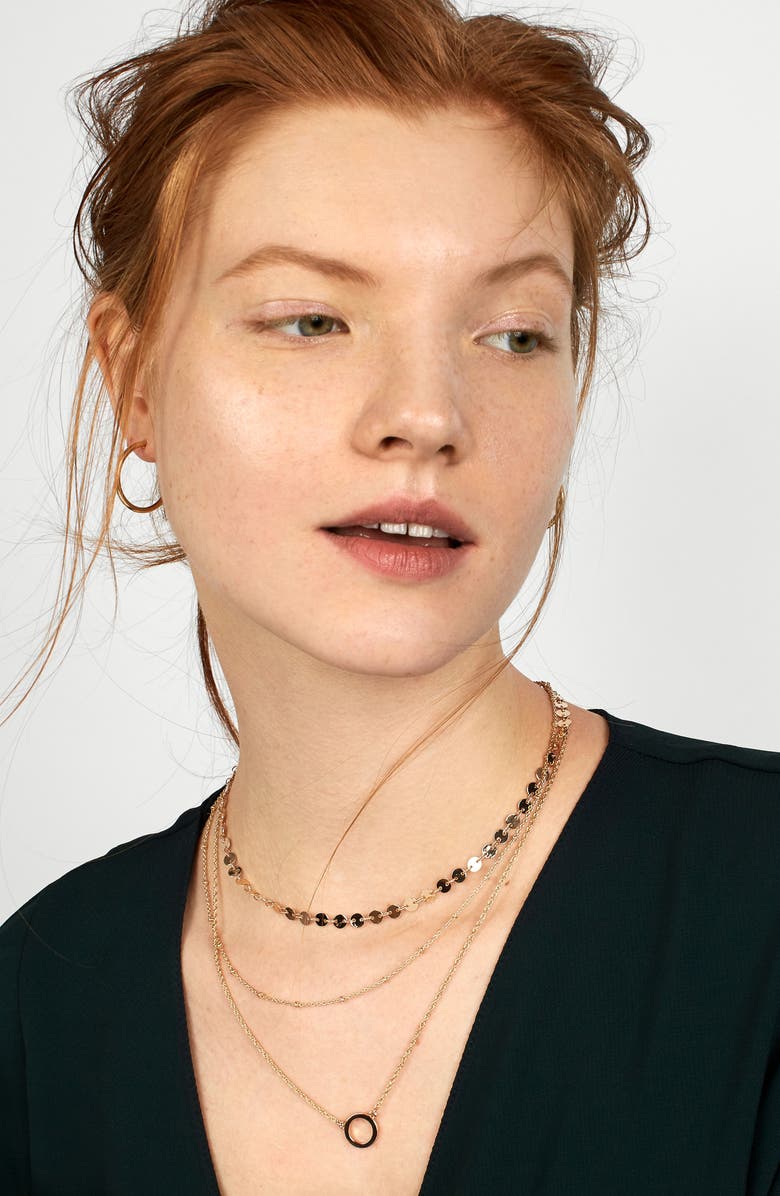 BaubleBar Adrielle Triple Strand Necklace, Alternate, color, 