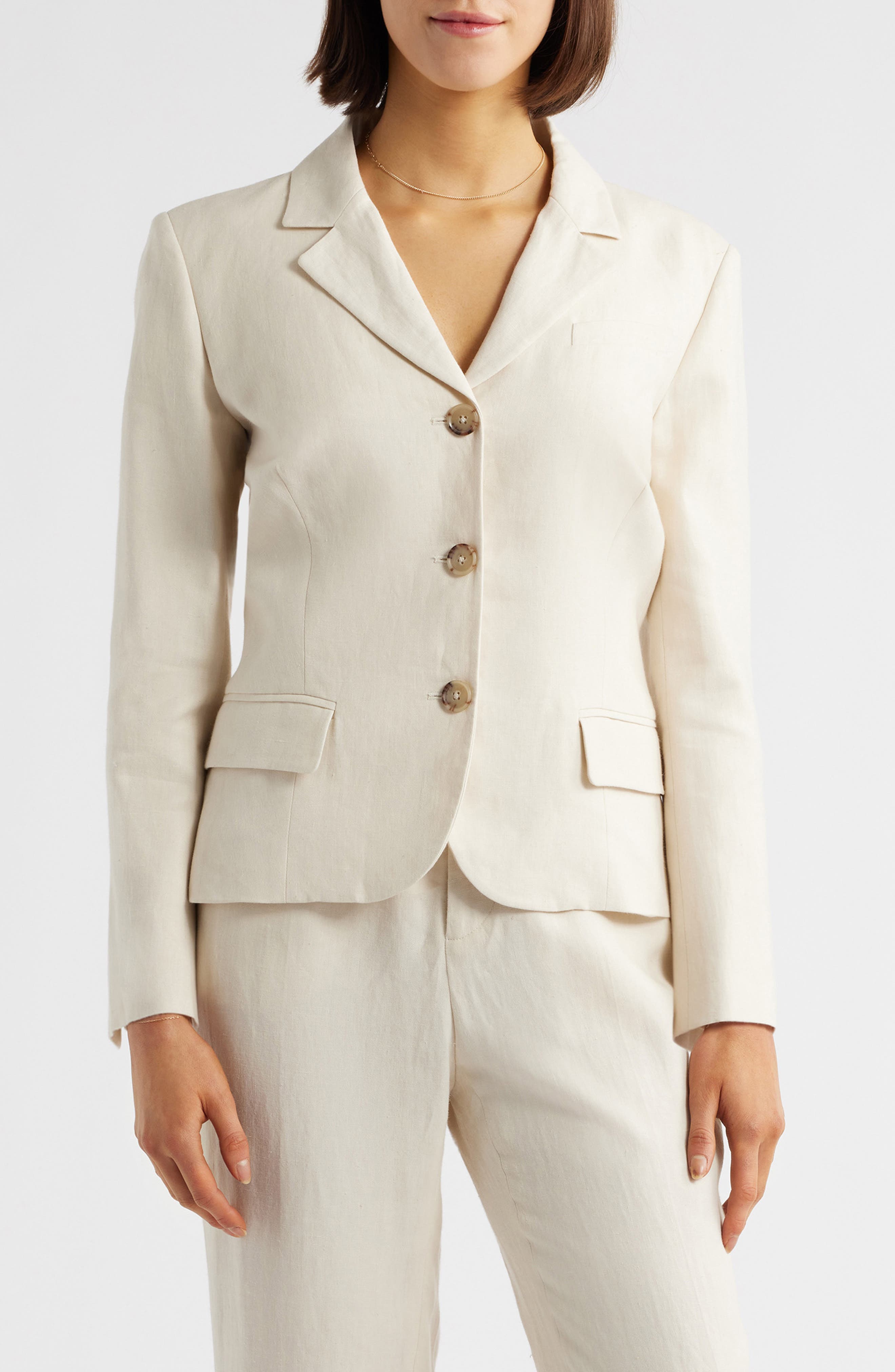 FRAME The Smart Linen Blend Blazer