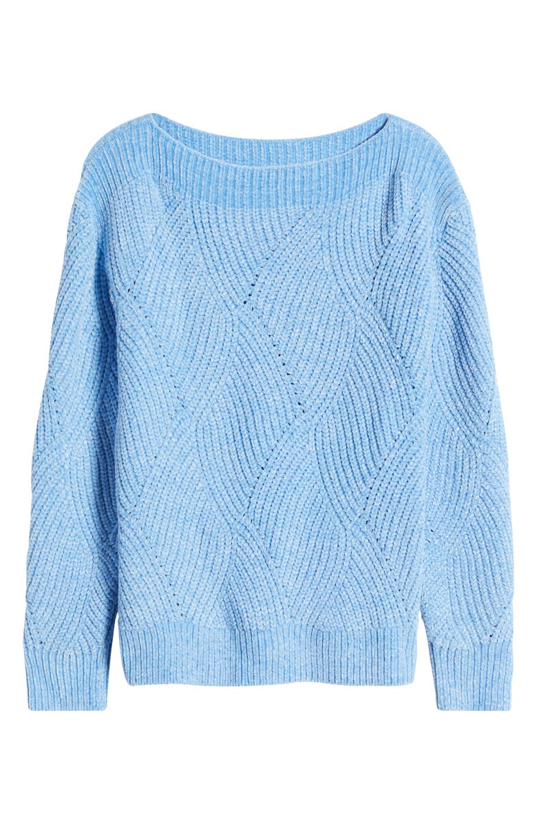 Tommy Bahama Shell St. Luna Boat Neck Sweater, Alternate, color, Seabank Sky
