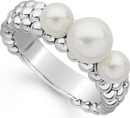 LAGOS Luna Pearl Caviar Band Ring