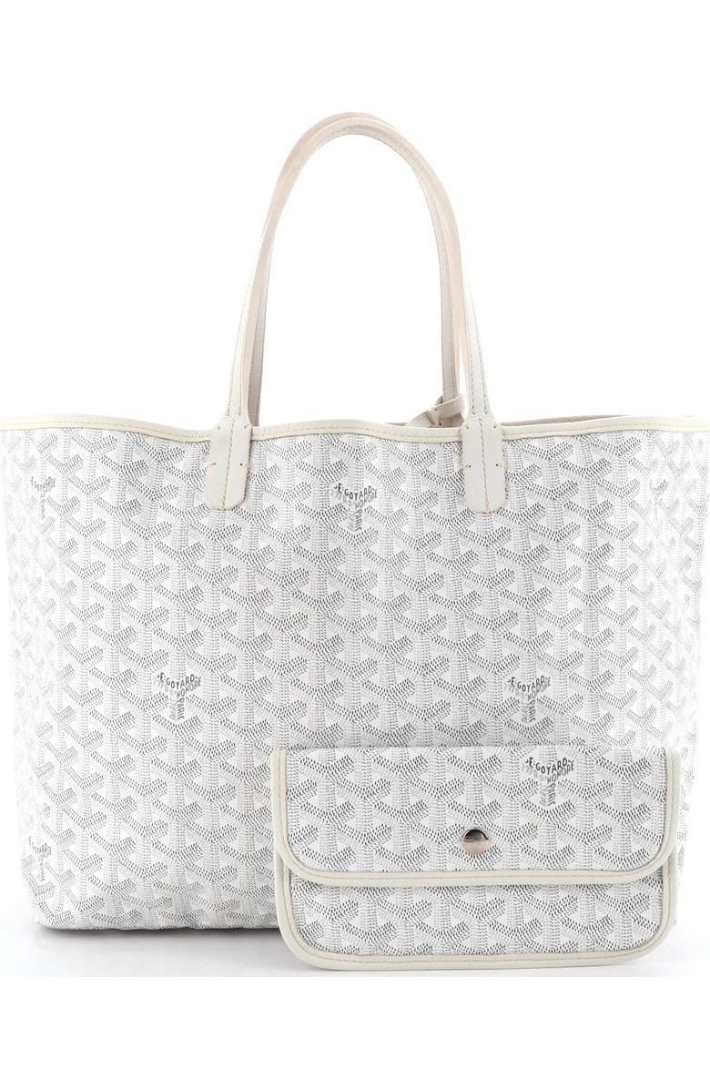 Pre-Owned Goyard Saint Louis Tote Coated Canvas PM, Alternate, color, White