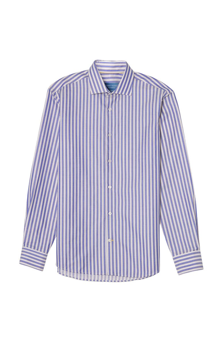 Robert Talbott Reynolds Contemporary Multi Stripe Twill Shirt, Main, color, Blue Multi
