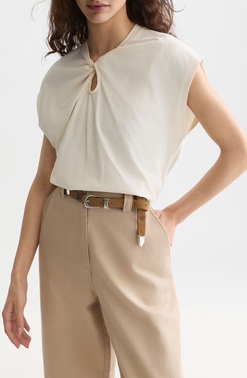 Twisted Neckline Top
