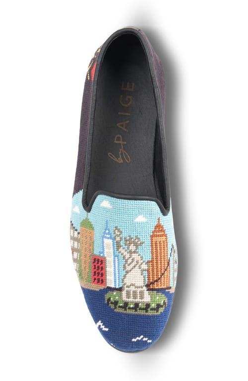 Bypaige I Love New York Needlepoint Loafer In Black