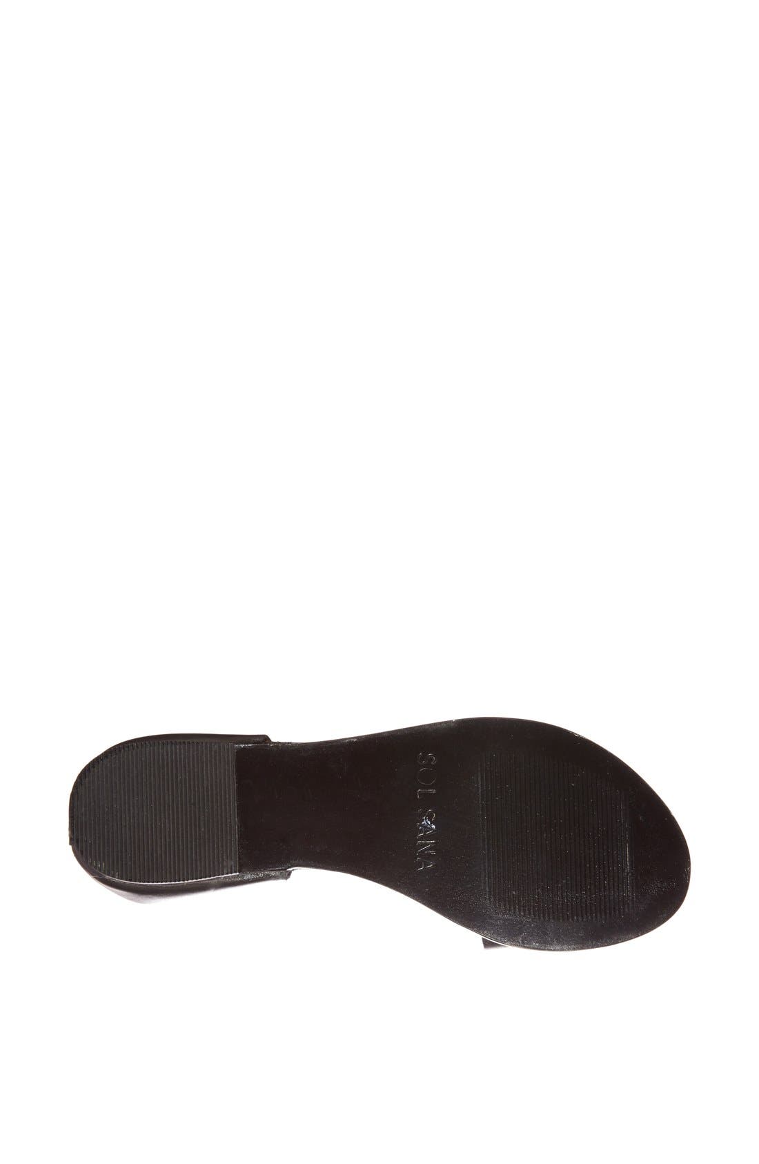 'Bertie' Slide Sandal, Alternate, color, BLACK