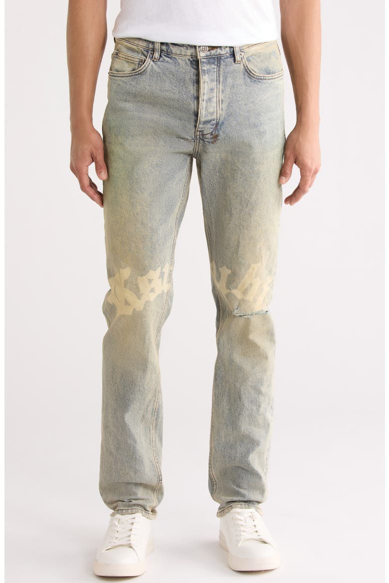 Chitch Sture Trashed Idols Slim Tapered Leg Jeans, Main, color, DENIM