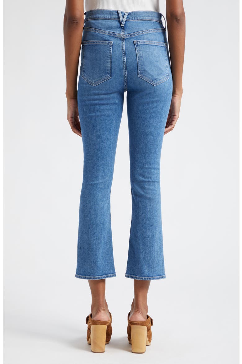 Carly High Waist Crop Kick Flare Jeans, Alternate, color, BRIGHT LAKESHORE