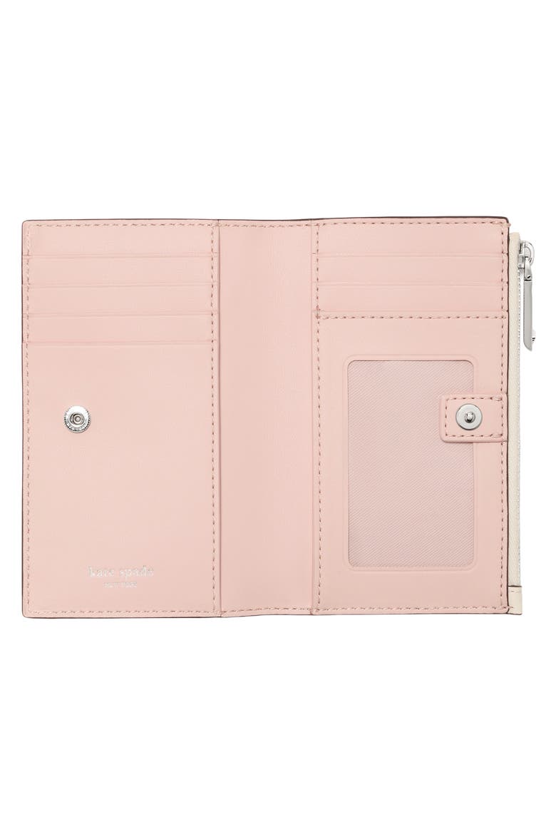 Classic Critter Appliqué Bifold Wallet, Main, color, CASHEW MILK