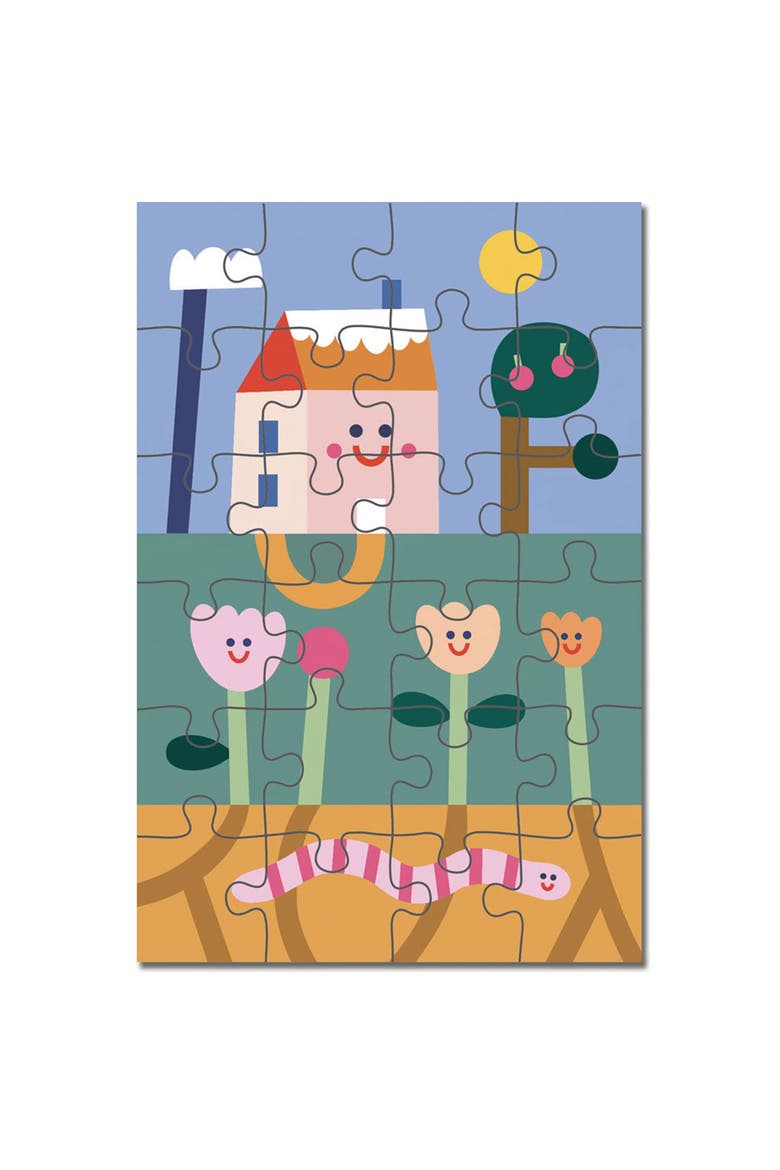 Under the Garden, 24 Piece Puzzle, 10.6 x 7 Inches, Main, color, Multicolored
