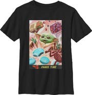 Star Wars: The Mandalorian and Grogu Boys' The Child Snack Time Comic Art T-Shirt