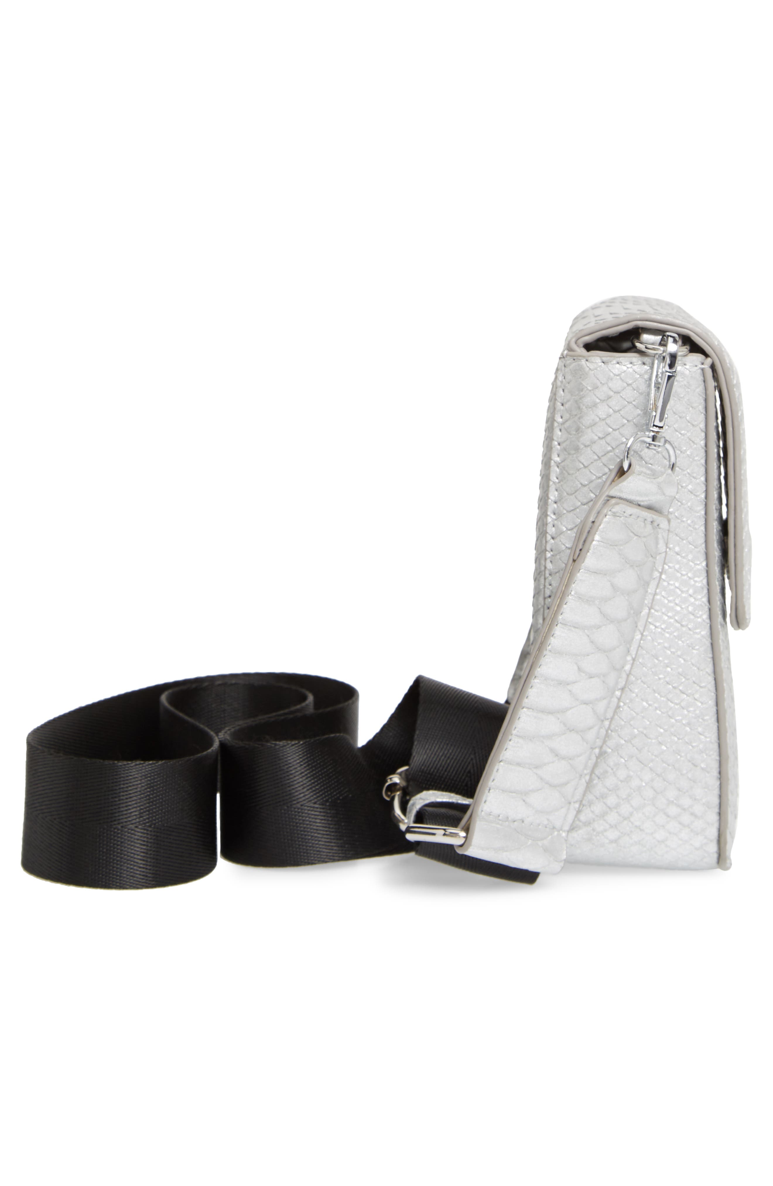 BP. Faux Leather Nylon Strap Crossbody Bag, Alternate, color, 