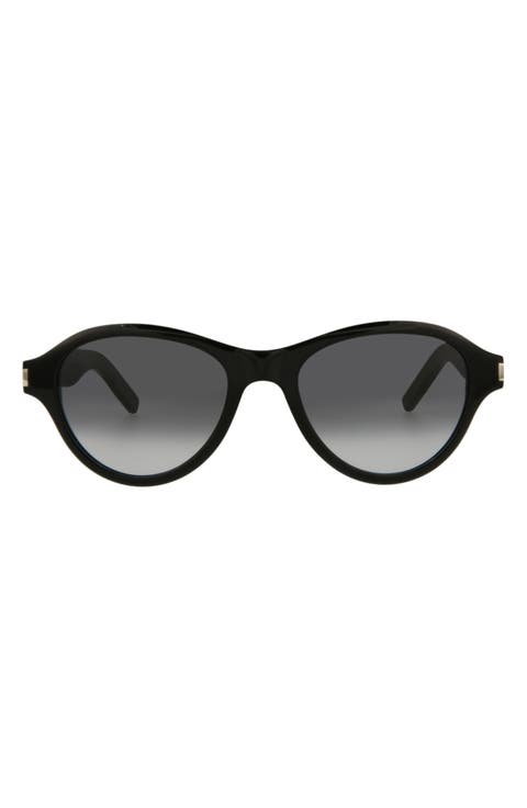 51mm Gradient Oval Sunglasses