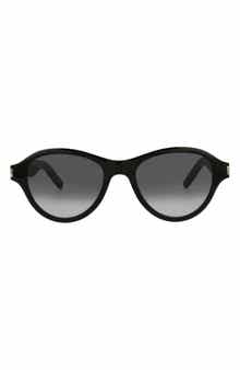 Saint Laurent 51mm Gradient Oval Sunglasses