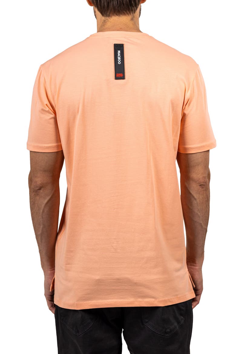 Colossal Peachpink Embroidered Logo Stretch Cotton T-Shirt, Alternate, color, PINK
