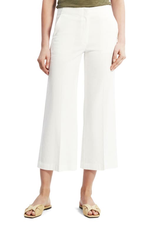 Shop Theory Clean Terena Crop Wide Leg Linen Blend Pants