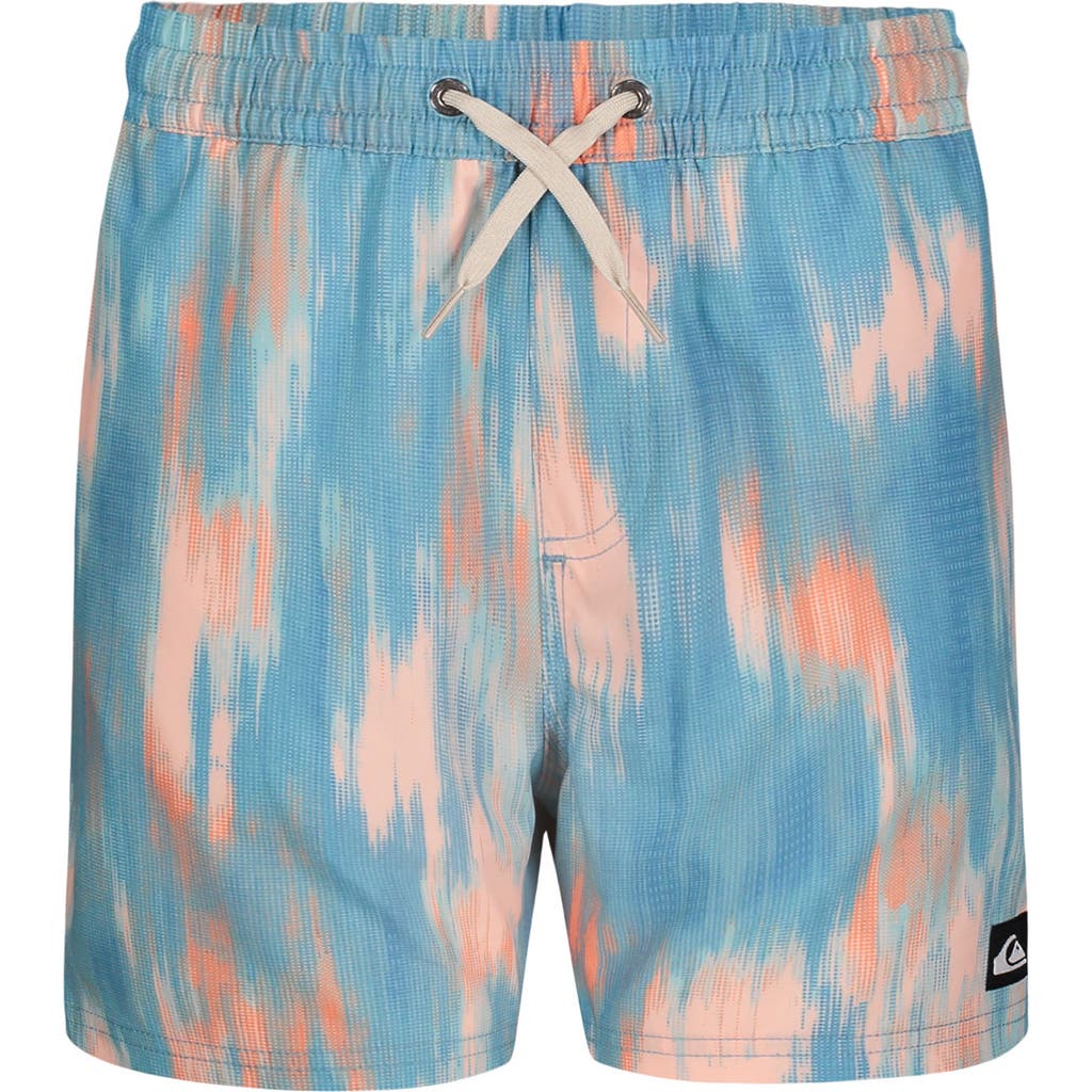 Quiksilver Kids' Surfsilk Mix Volley Swim Shorts In Aqua Sky