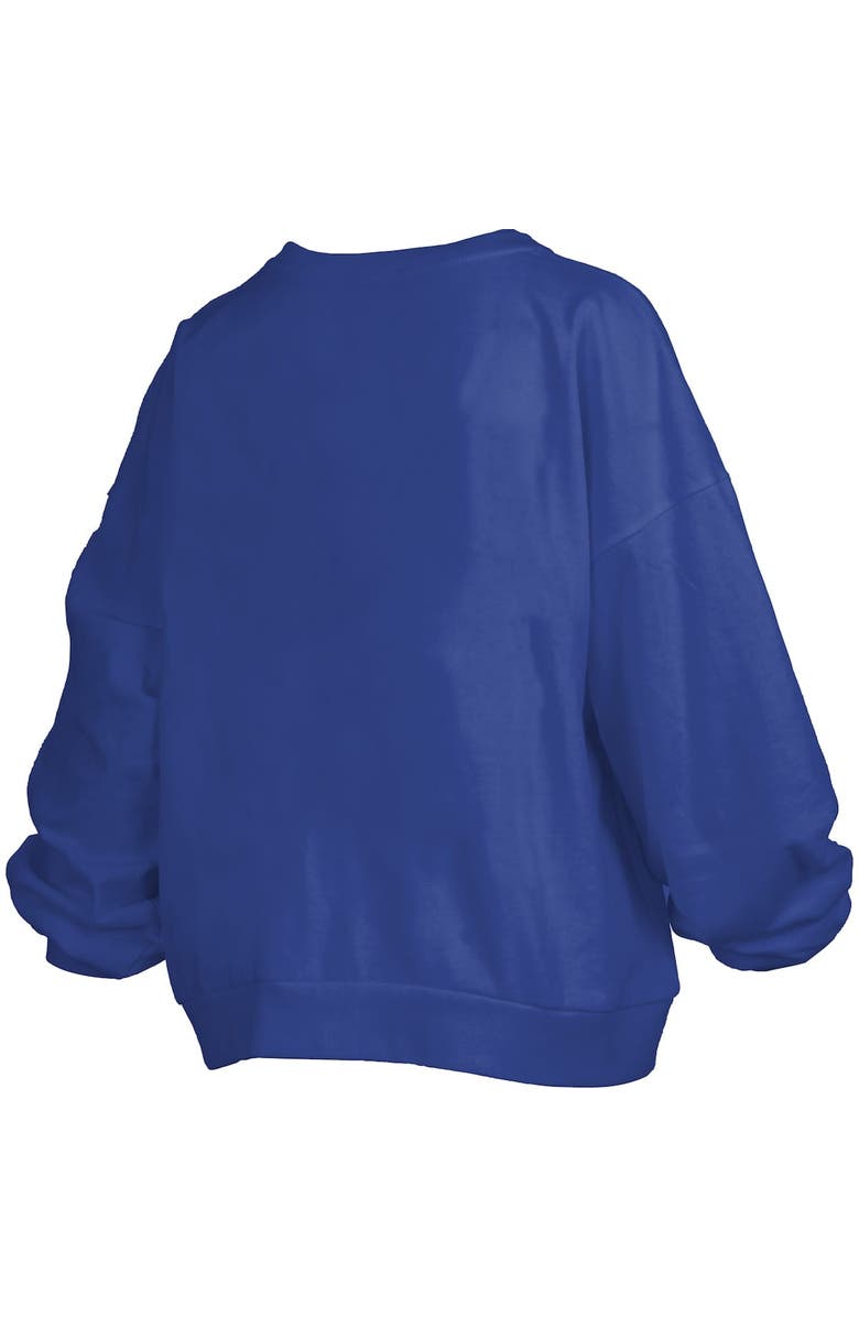 PRESSBOX Women's Pressbox Royal Florida Gators 2025 NCAA Men's Basketball National Champions Barkley Janice Oversized Fleece Pullover Sweatshirt, Alternate, color, 