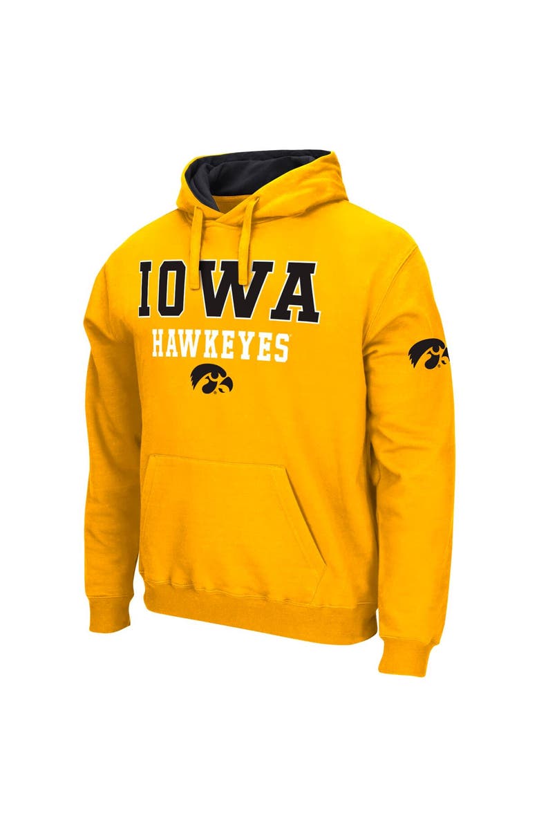 COLOSSEUM Men's Colosseum Gold Iowa Hawkeyes Sunrise Pullover Hoodie, Alternate, color, Gold