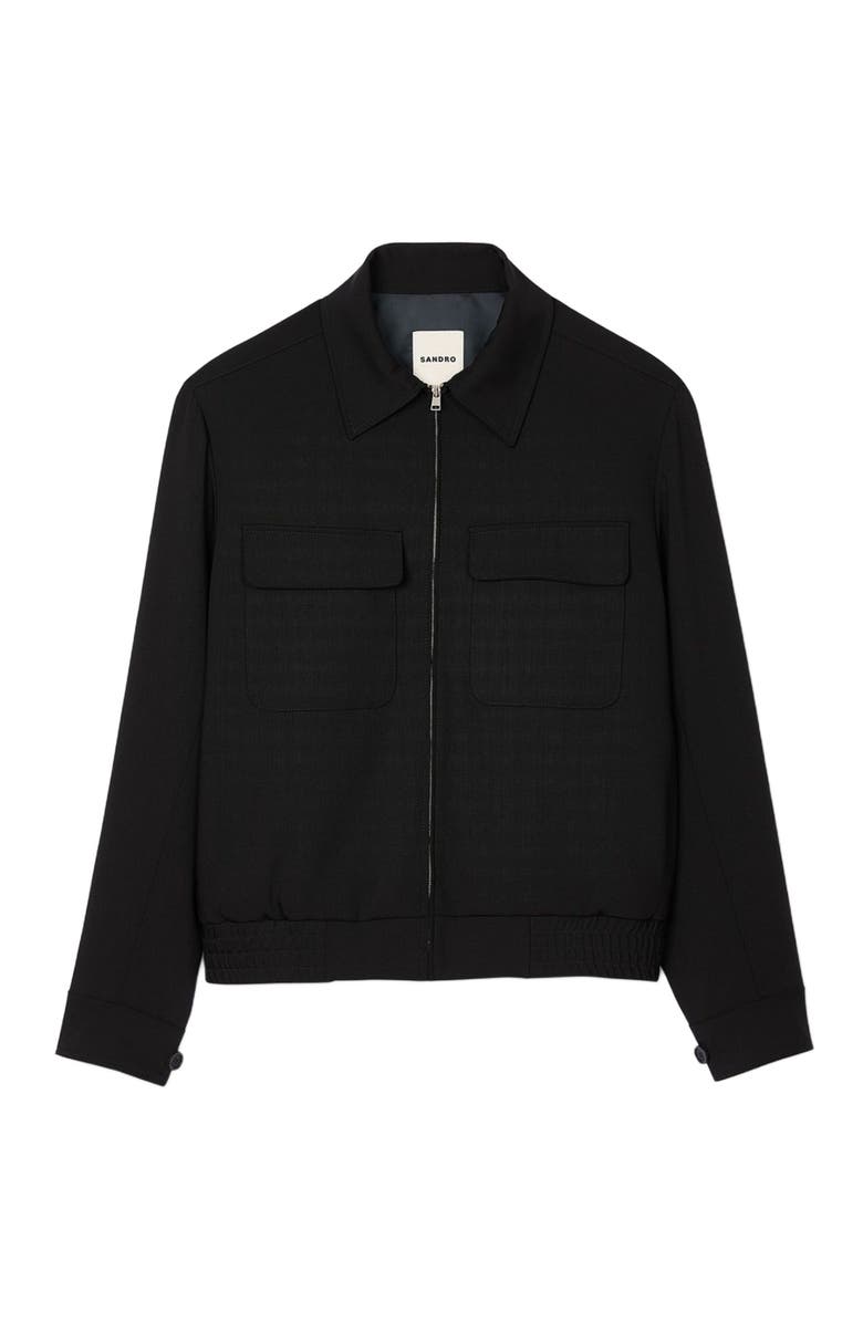 SANDRO Zip-up jacket, Alternate, color,